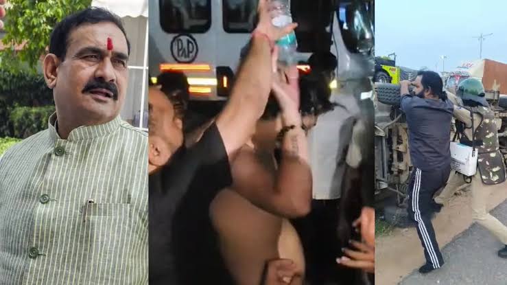 दतिया में नरोत्तम मिश्रा का टिकट कटने पर भारी बवाल, हाईवे जाम और पथराव में SP समेत 6 पुलिसकर्मी घायल