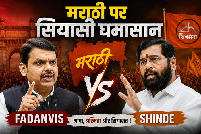 मराठी पर सियासी घमासान: फडणवीस के ‘एक साल’ के फैसले से शिंदे सेना नाराज, मनसे ने भी घेरा
