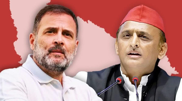 'गठबंधन से बीजेपी के पेट में दर्द', '200 सीट हक हमारा' पोस्टर पर भड़के अखिलेश