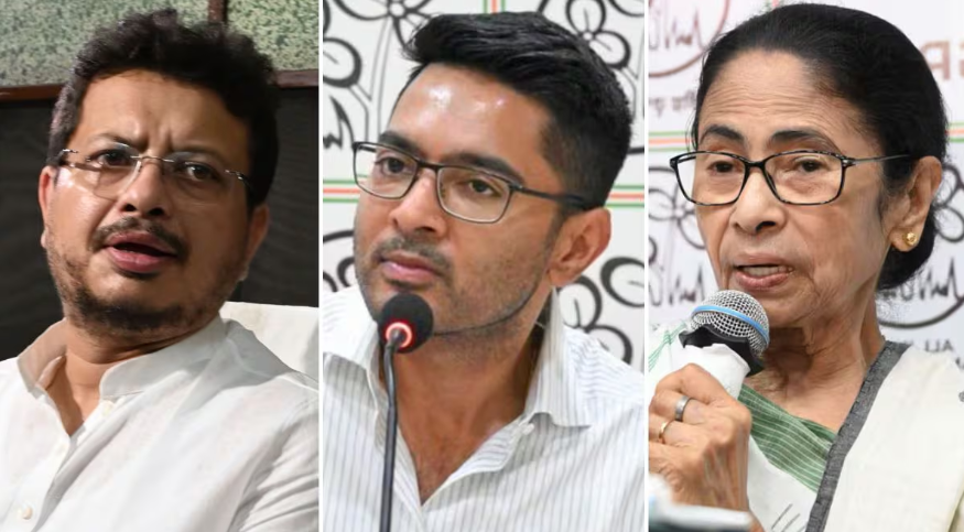 TMC पर बागी गुट का कब्जा: अभिषेक बनर्जी सस्पेंड, ममता को हटाकर अरूप रॉय को सौंपी कमान