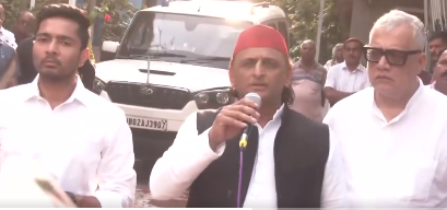 दीदी से मुलाकात कर बोले अखिलेश यादव "लोकतंत्र को बचाने की लडाई में हम दीदी के साथ"