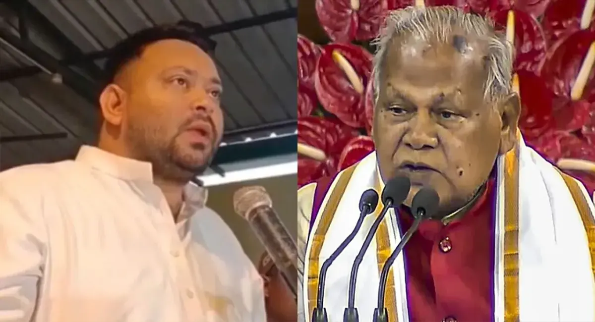 'लगता है बाबू साहब का रात वाला उतरा नहीं..' तेजस्वी की जुबान फिसली तो जीतनराम मांझी ने लिए मजे