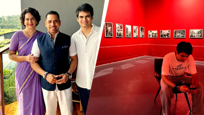प्रियंका गांधी के बेटे रेहान वाड्रा की फोटो प्रदर्शनी पर विवाद, हटवाई गईं 60 से ज्यादा तस्वीरें!