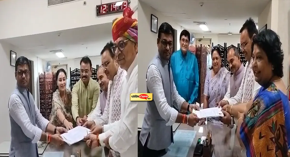 राज्यसभा चुनाव: इन दिग्गजों की मौजूदगी में सतीश पूनियां और अलका सिंह गुर्जर ने नामांकन किया दाखिल