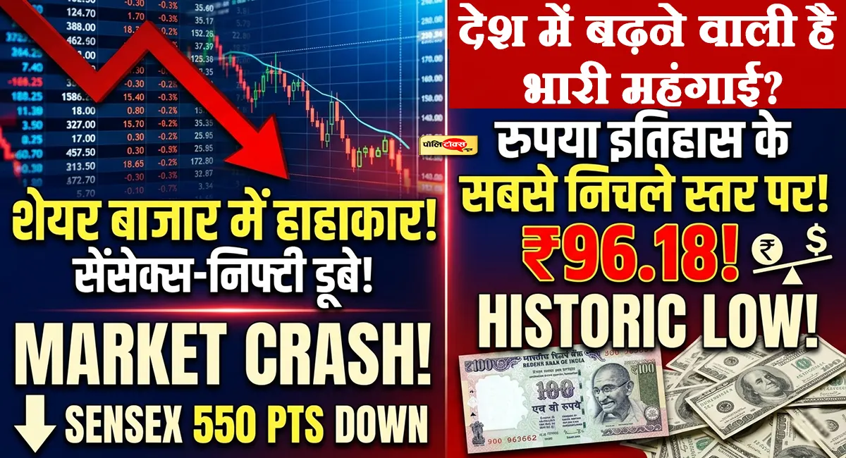 रिकॉर्ड ₹96.18 पर फिसला रुपया, कच्चा तेल $110 के पार, क्या अब देश में बढ़ने वाली है भारी महंगाई?